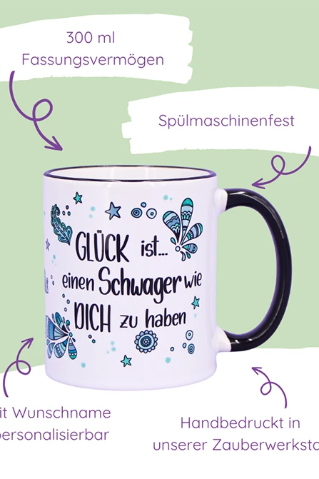 Tasse "Glück ist... Schwager"
