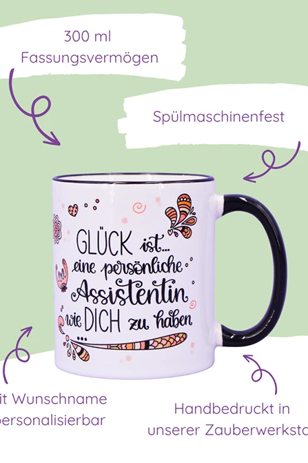 Tasse "Glück ist... persönliche Assistentin"