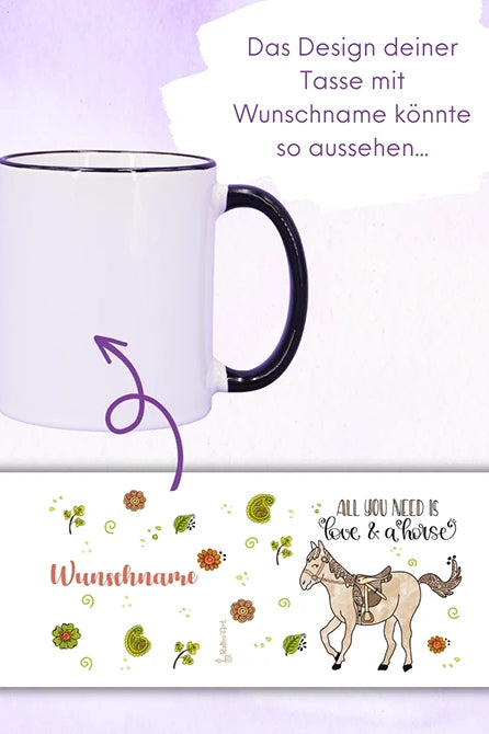 Tasse "Life is better with horses"