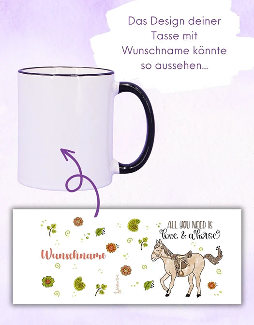 Tasse "Life is better with horses"