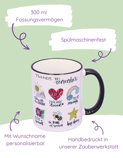 Tasse "Things to remember"
