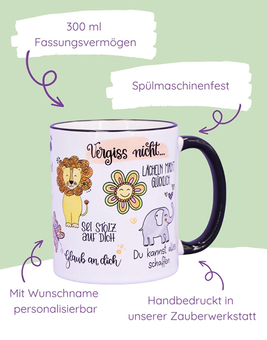 Tasse "Vergiss nicht..."