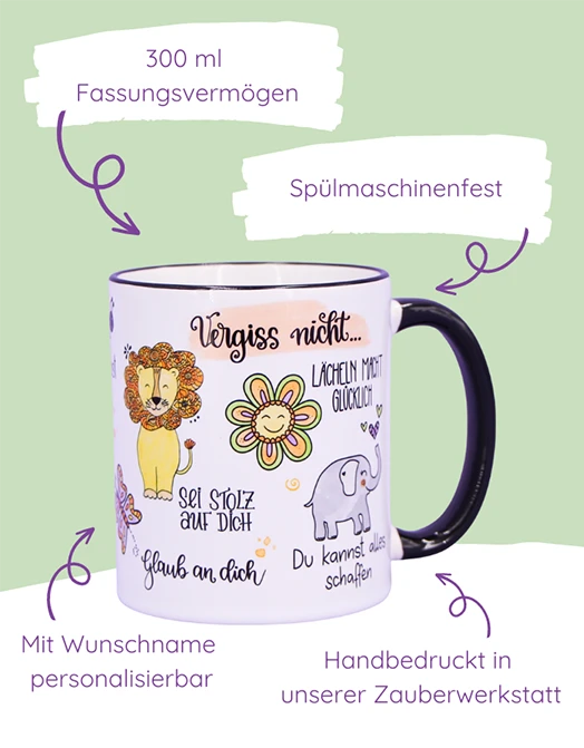 Tasse "Vergiss nicht..."