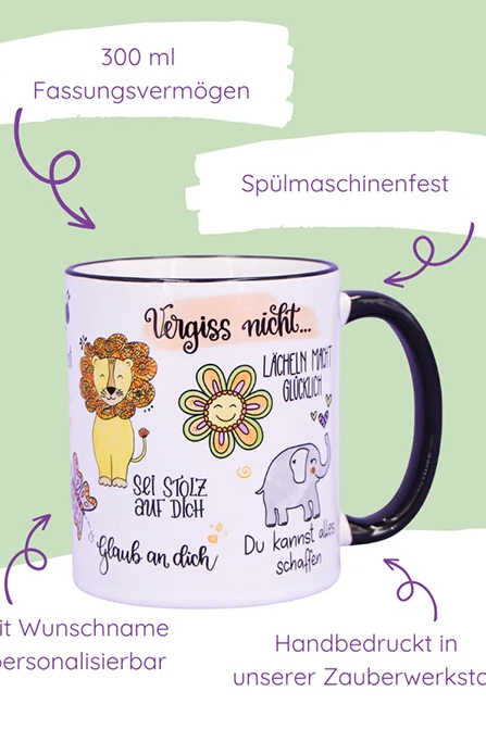 Tasse "Vergiss nicht..."