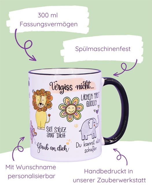 Tasse "Vergiss nicht..."