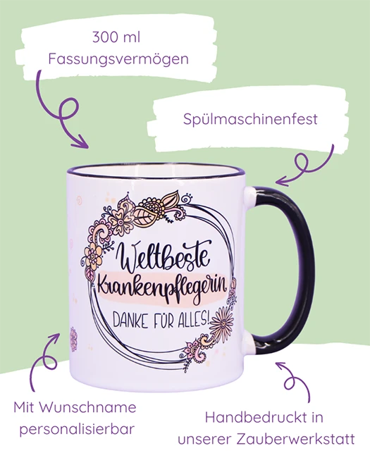 Tasse "Weltbeste Krankenpflegerin"