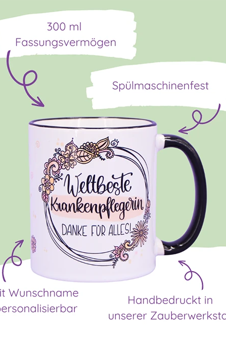Tasse "Weltbeste Krankenpflegerin"