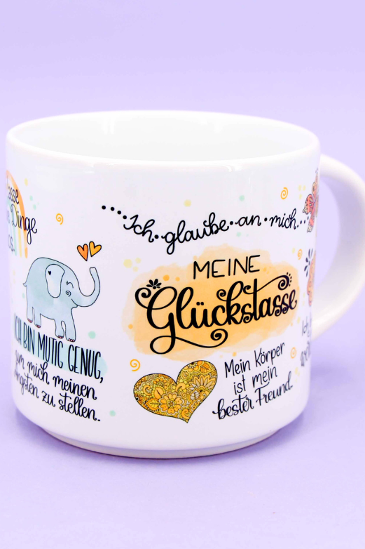 Tasse stapelbar "Meine Glückstasse"