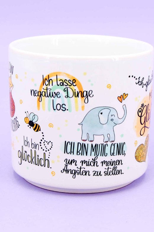 Tasse stapelbar "Meine Glückstasse"