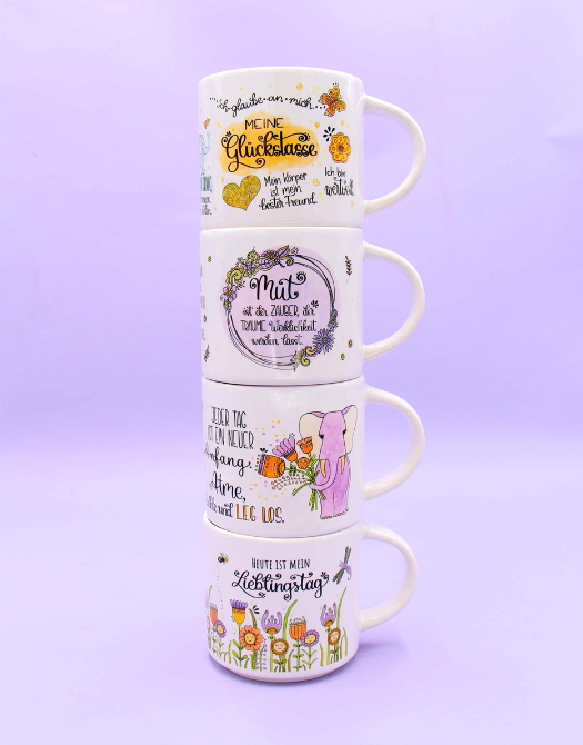 Tasse stapelbar "Meine Glückstasse"