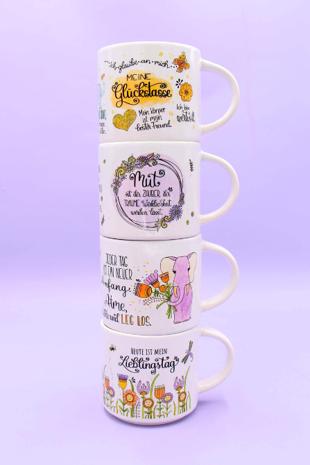 Tasse stapelbar "Meine Glückstasse"