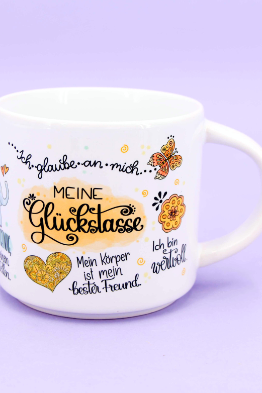 Tasse stapelbar "Meine Glückstasse"