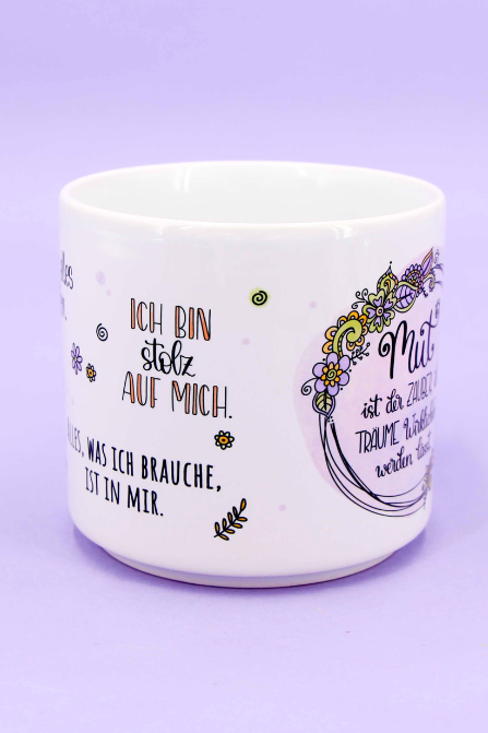 Tasse stapelbar "Mut"