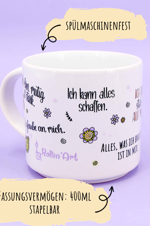 Tasse stapelbar "Mut"