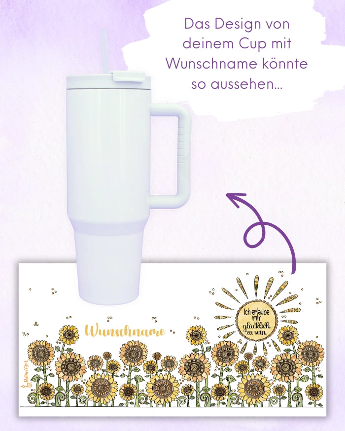 Thermo Cup "Sonnenblumen"