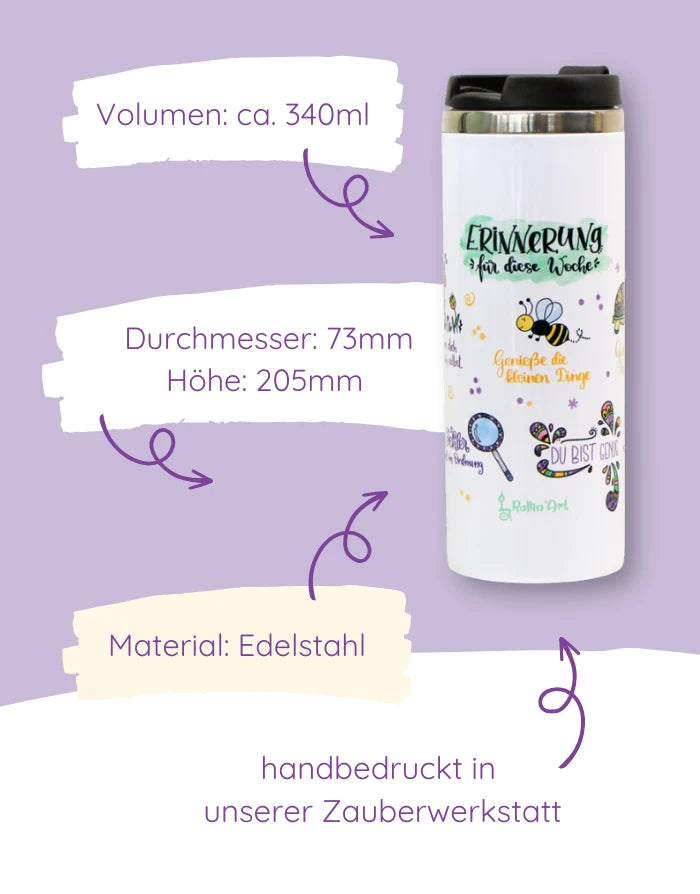 Thermobecher "Erinnerung für diese Woche"