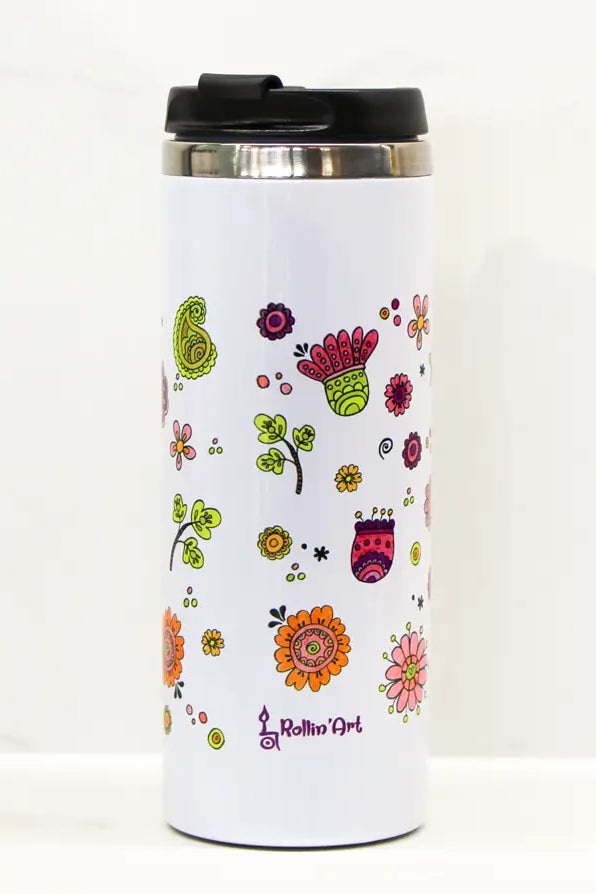 Thermobecher "Glücksblumen"