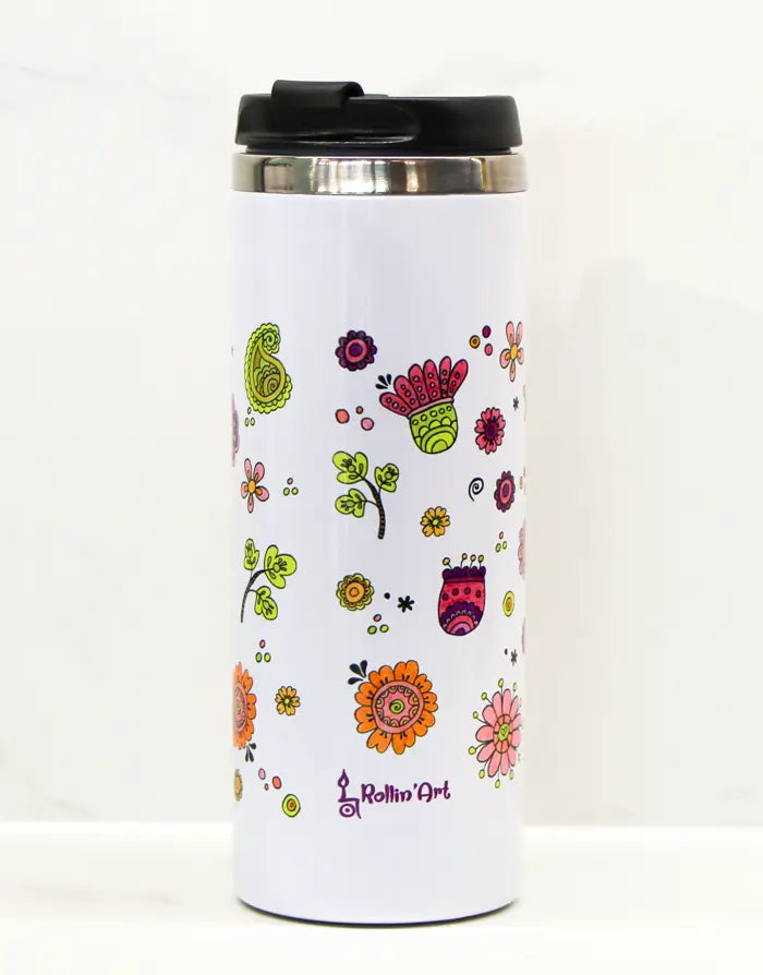 Thermobecher "Glücksblumen"