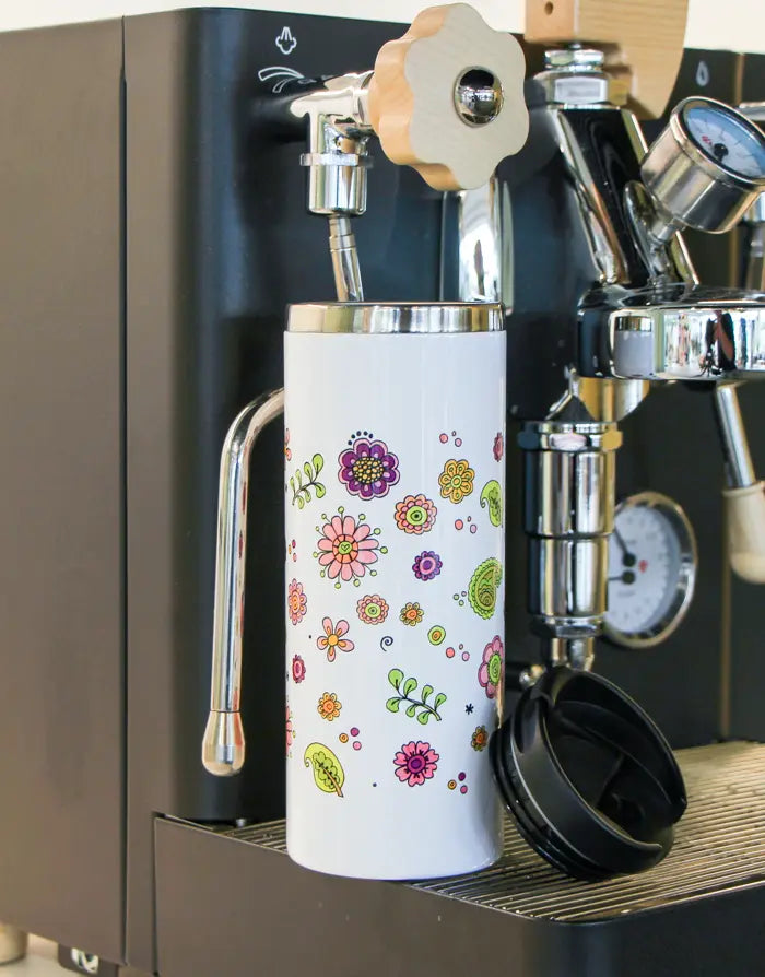 Thermobecher "Glücksblumen"