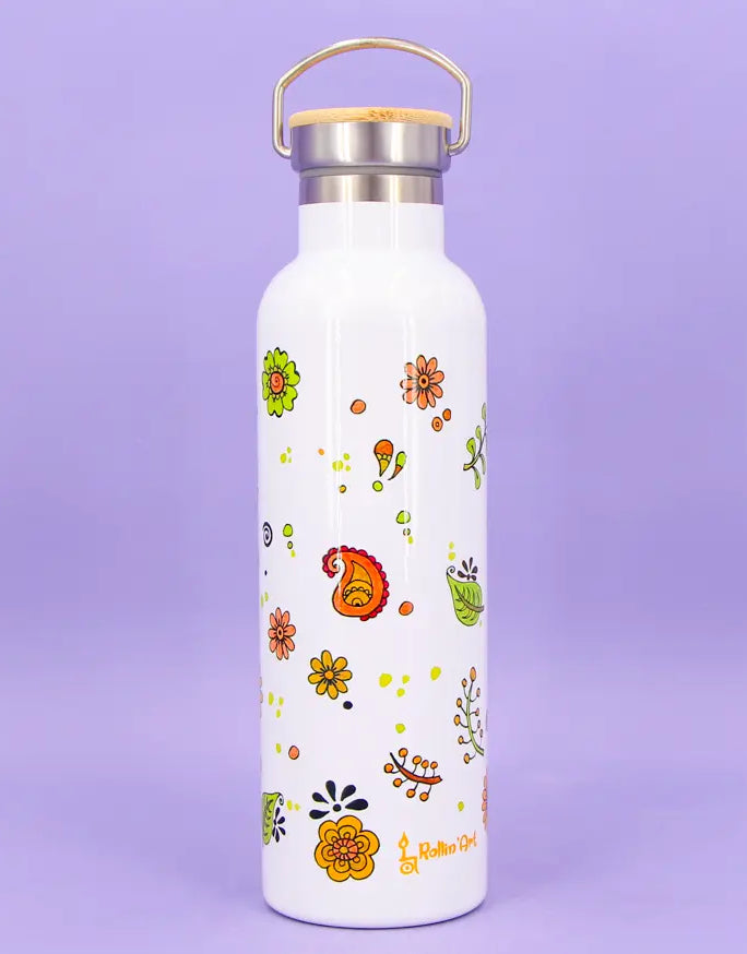 Thermosflasche Bambusdeckel "Fuchs"