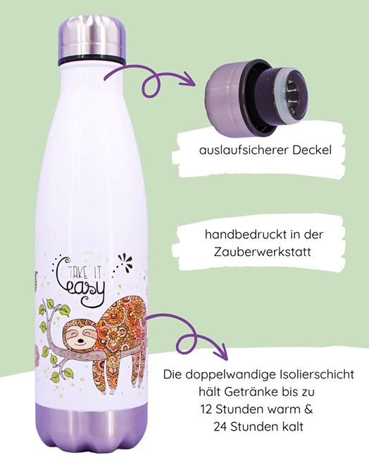 Trinkflasche "Faultier"