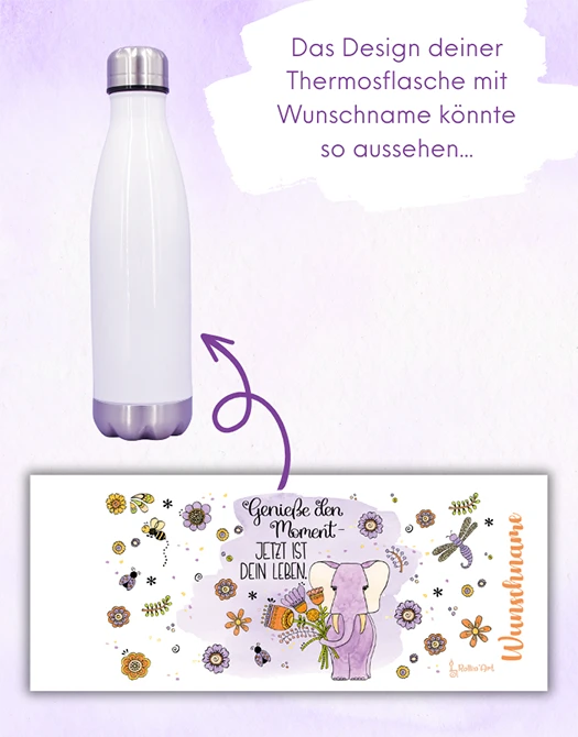 Trinkflasche „Genieße den Moment"