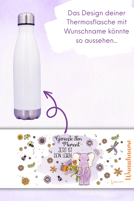 Trinkflasche „Genieße den Moment"