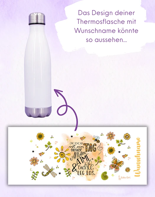 Trinkflasche „Neuer Anfang"