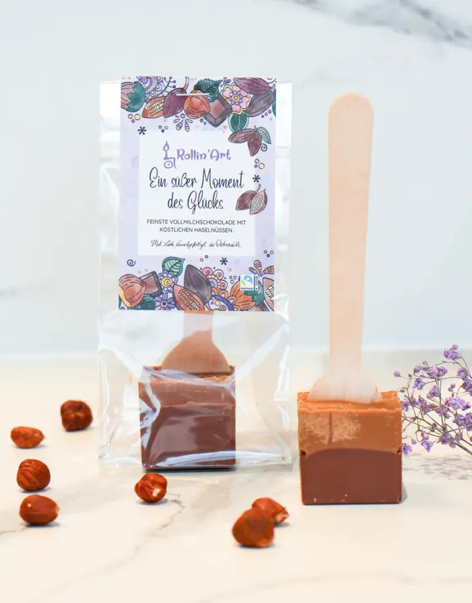 Trinkschokolade "Ein süßer Moment des Glücks"