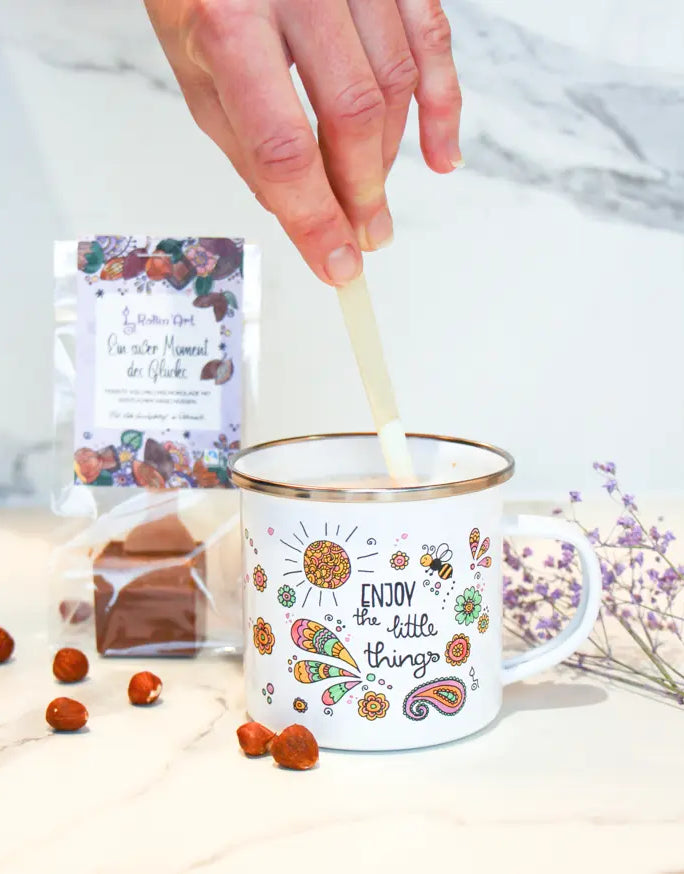 Trinkschokolade "Ein süßer Moment des Glücks"