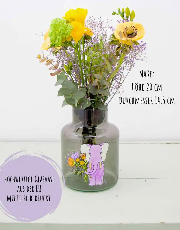 Vase "Glückselefant"