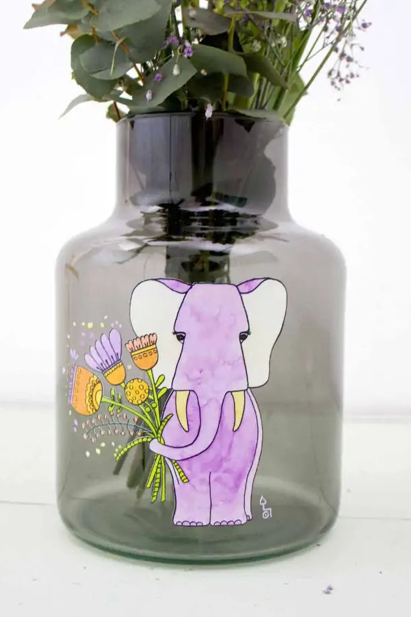 Vase "Glückselefant"