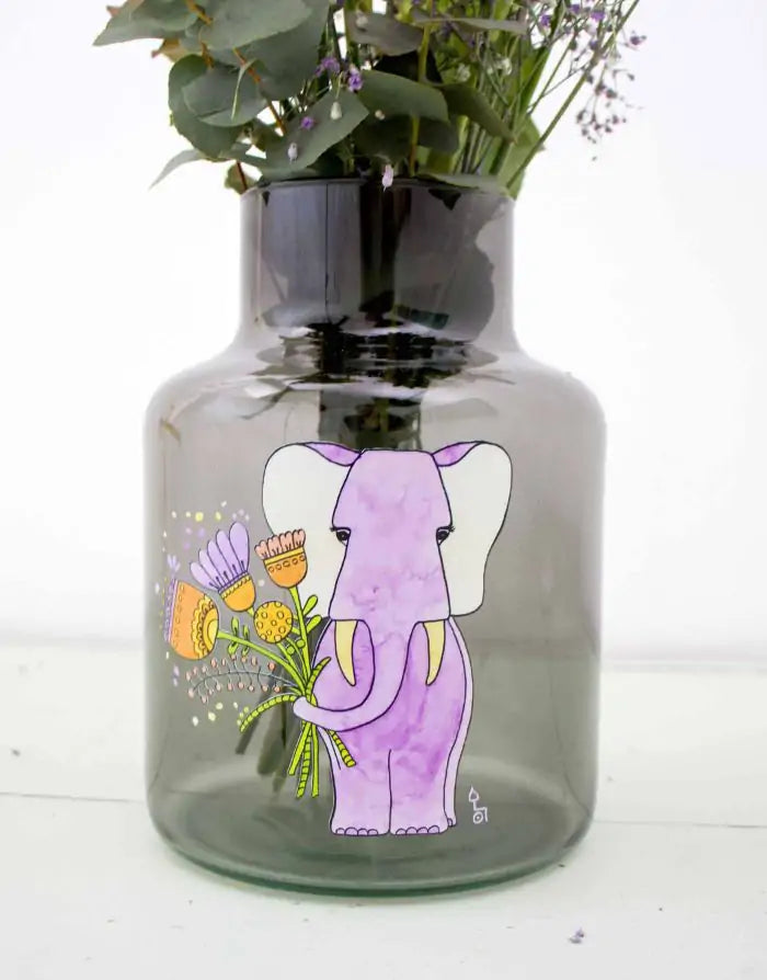 Vase "Glückselefant"