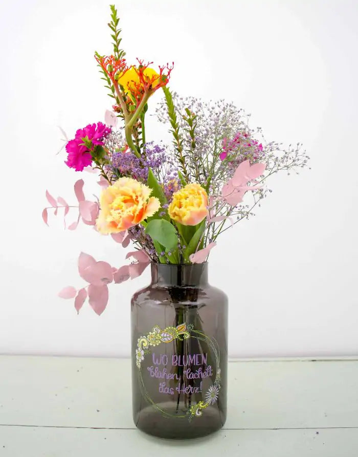 Vase "Wo Blumen blühen"