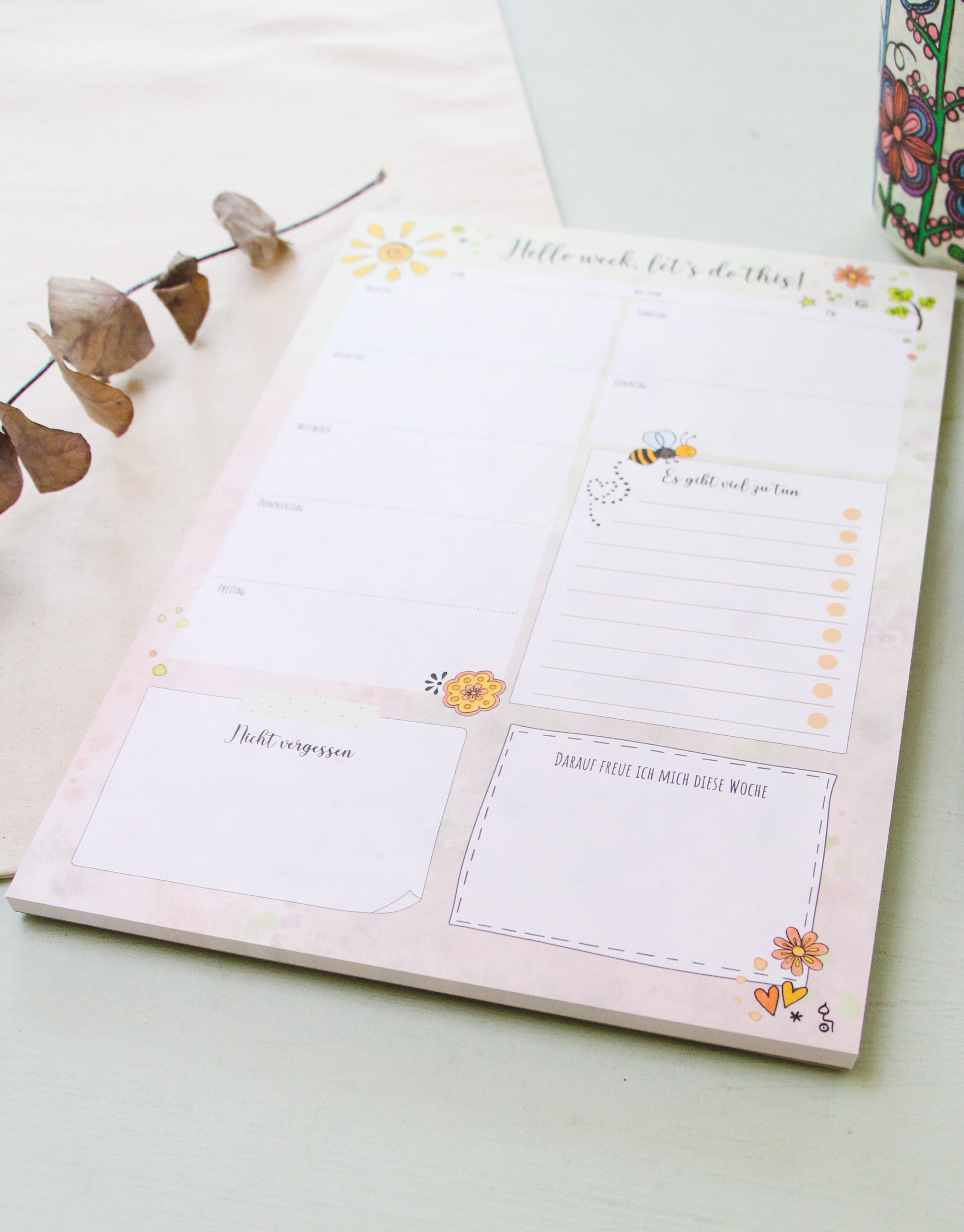 Wochenplaner-Block