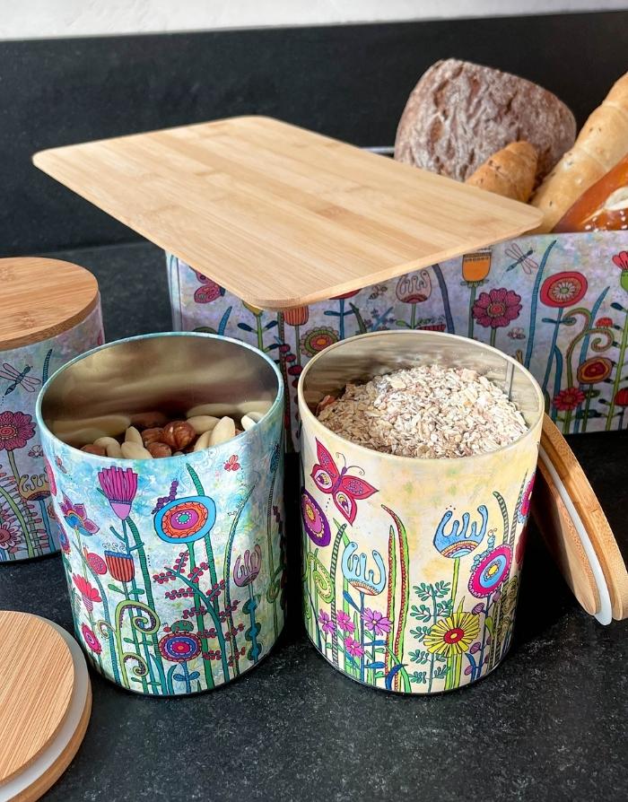 Aufbewahrungsdosen aus Metall 4er Set-RollinArt