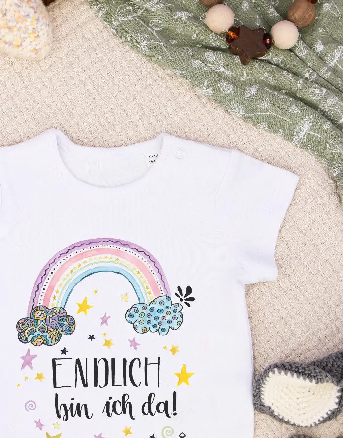 Baby Body "Endlich da"-0-3 Monate-RollinArt