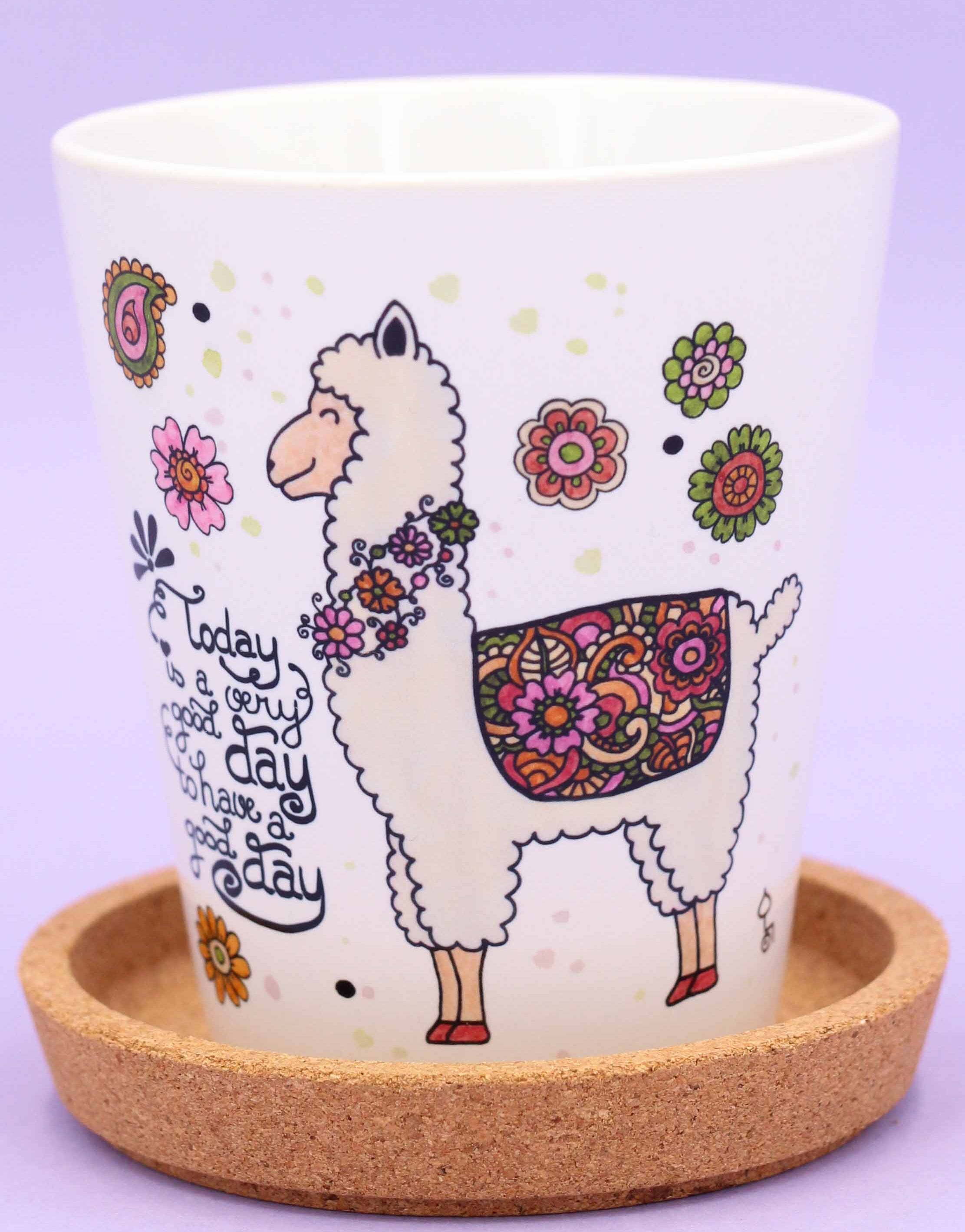 Blumentopf "Alpaka"-RollinArt