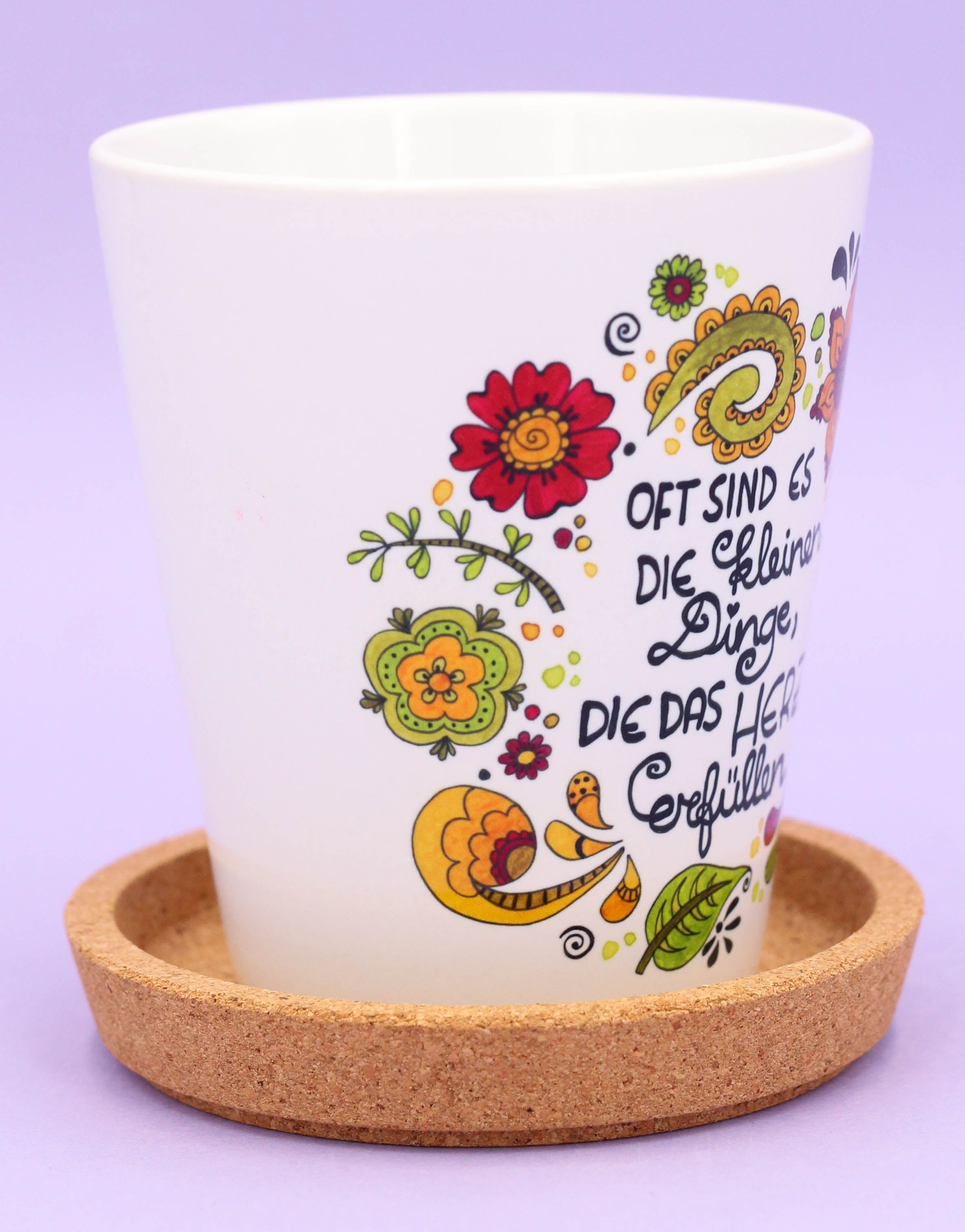 Blumentopf "Die kleinen Dinge"-RollinArt