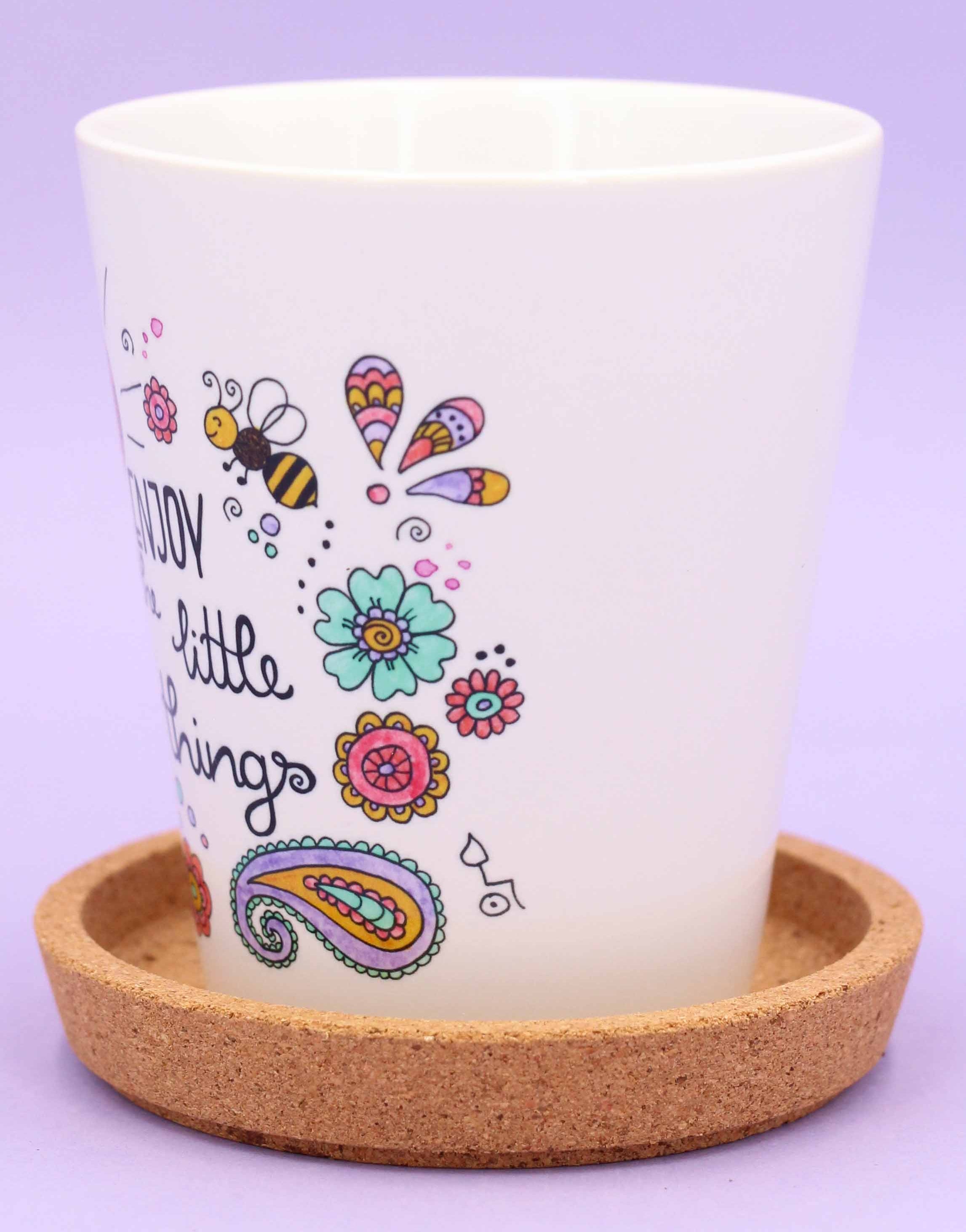 Blumentopf "Enjoy the little things"-RollinArt