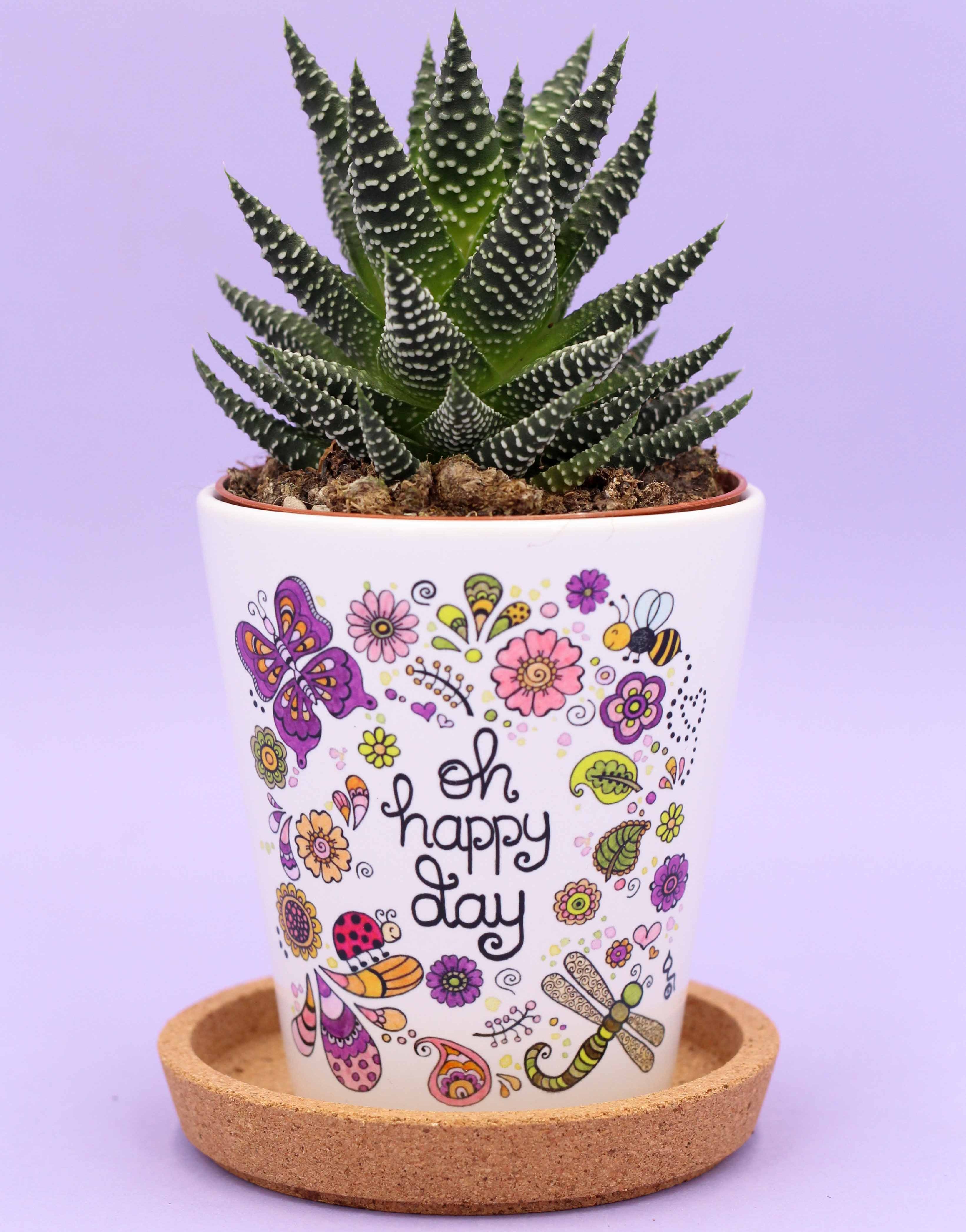 Blumentopf "Oh Happy Day"-RollinArt