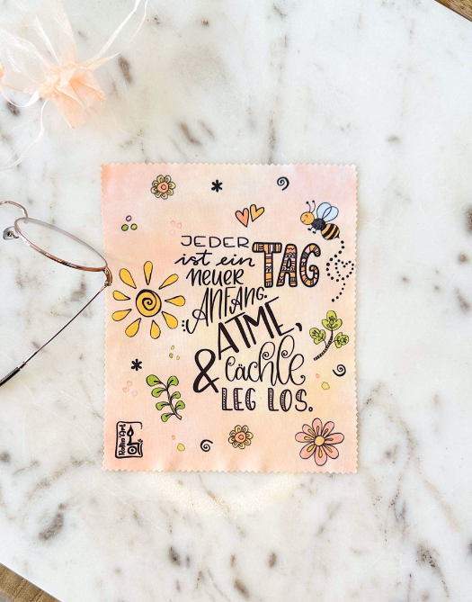 Brillenputztuch "Neuer Anfang"-RollinArt