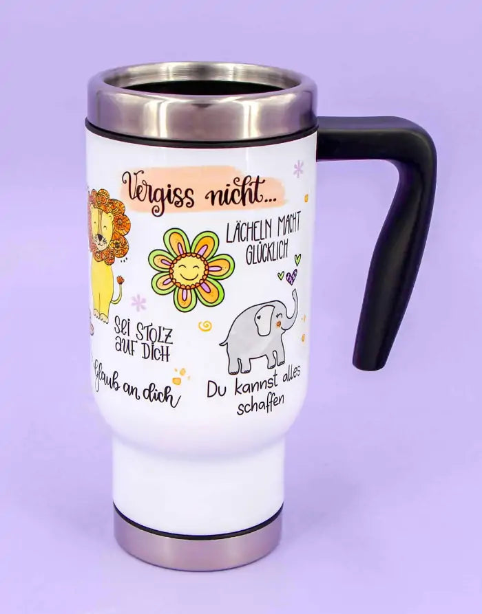 Coffee to go Becher "Vergiss nicht"-RollinArt