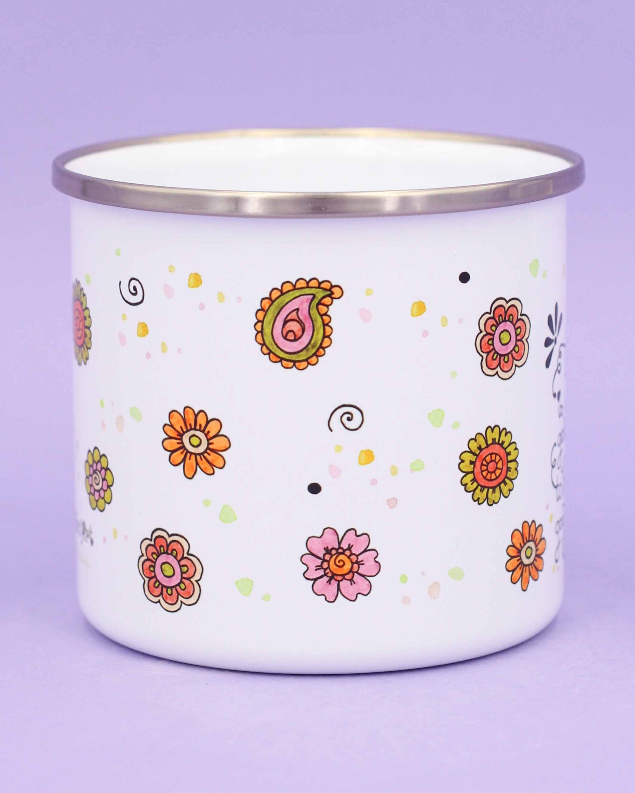 Emaille-Tasse "Alpaka"-RollinArt