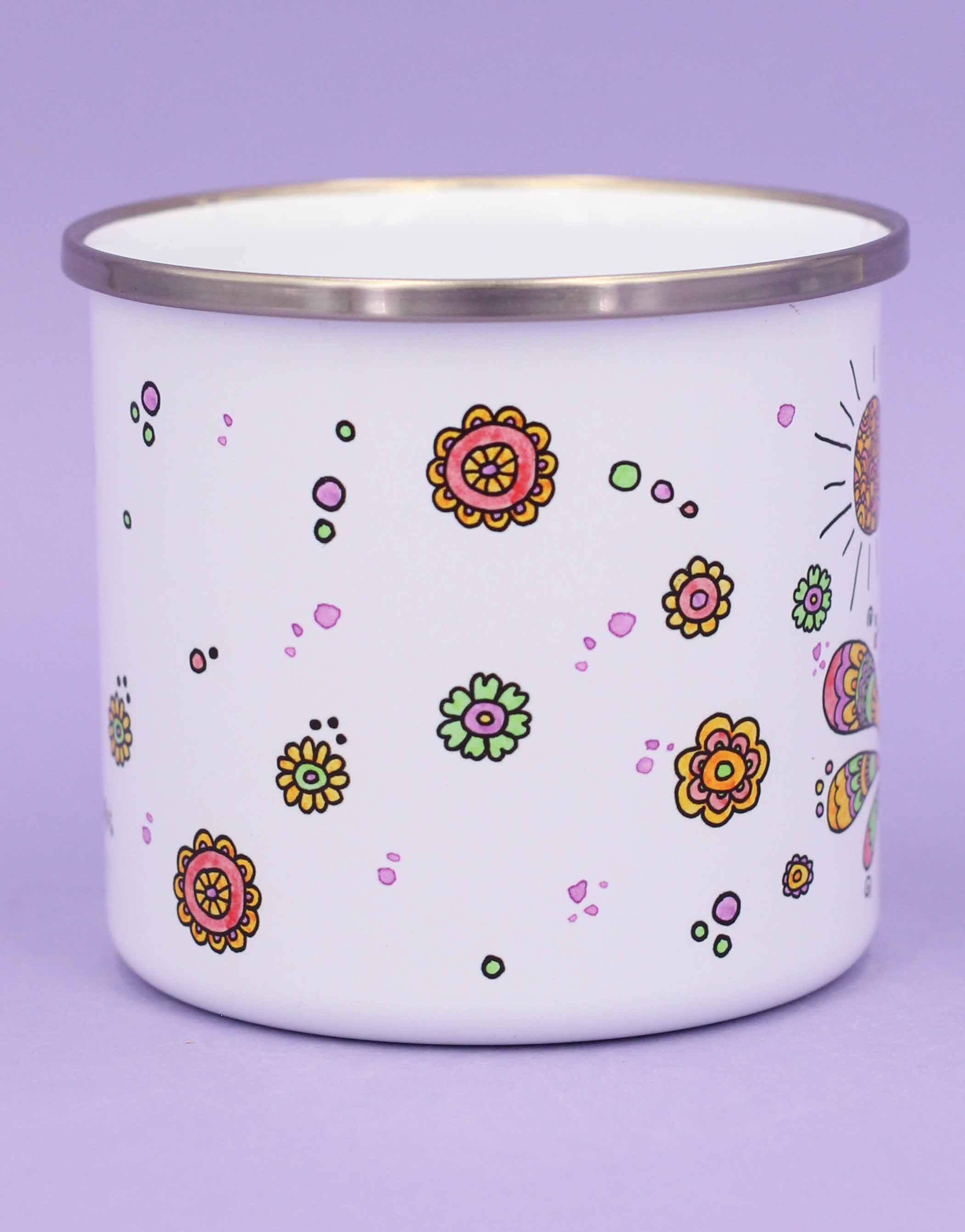 Emaille-Tasse "Enjoy the little things"-RollinArt