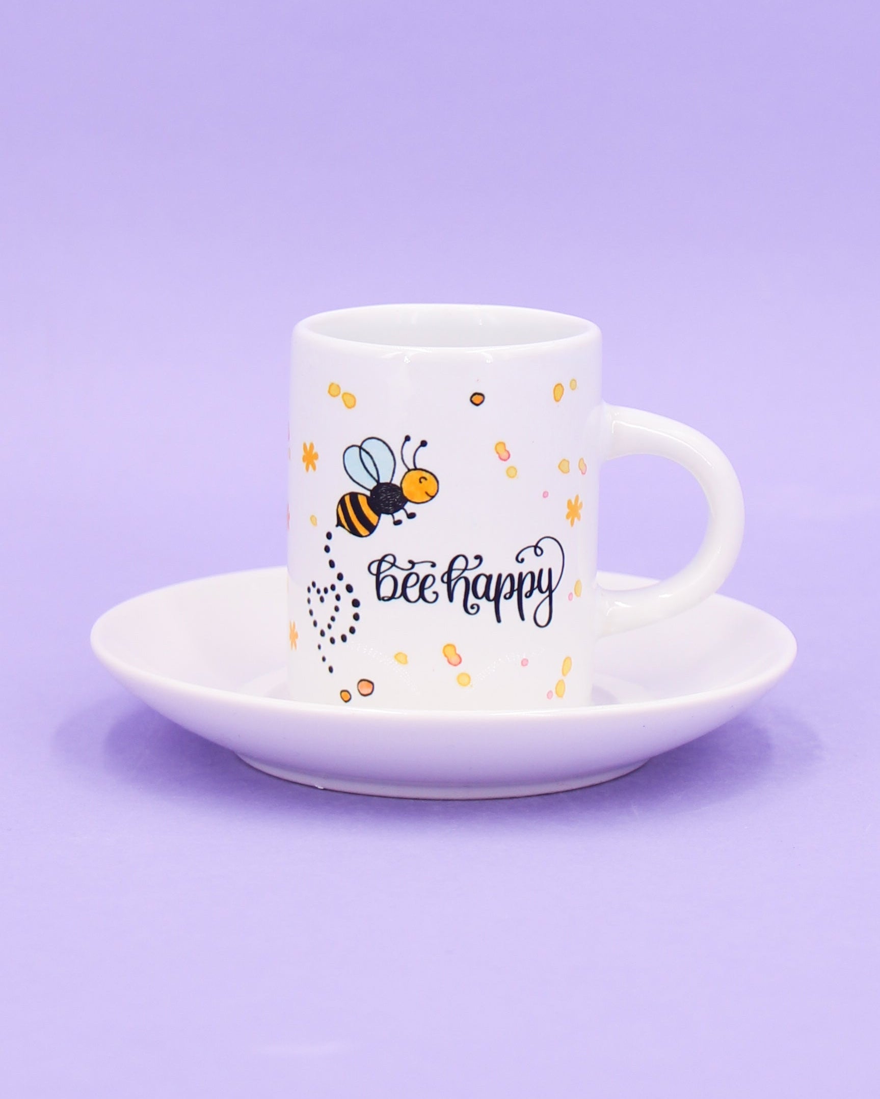 Espressotasse "Bee Happy"-RollinArt