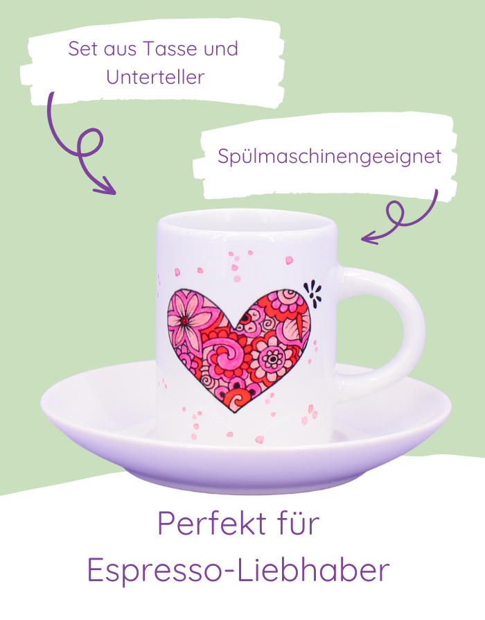 Espressotasse "Enjoy every Moment"-RollinArt