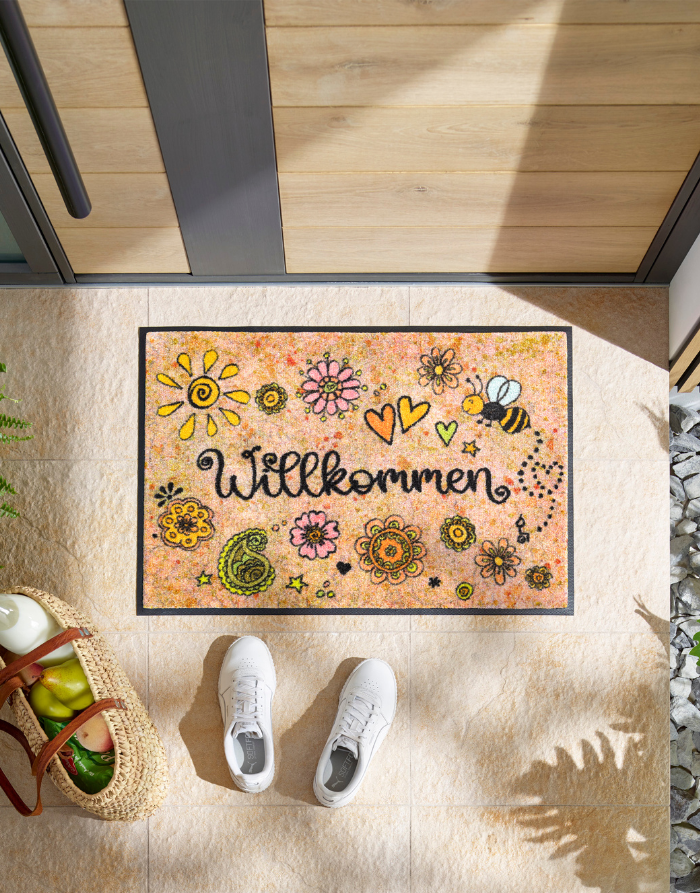 Fußmatte "Bring Glück herein"-RollinArt