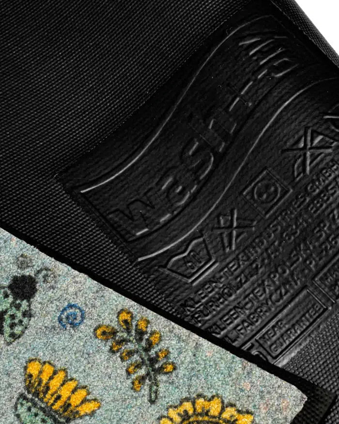 Fußmatte "Hello Flowers"-50 x 75 cm-RollinArt