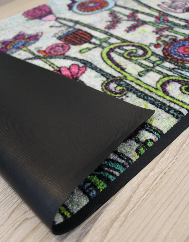 Fußmatte "Oh happy Day"-50 x 75 cm-RollinArt